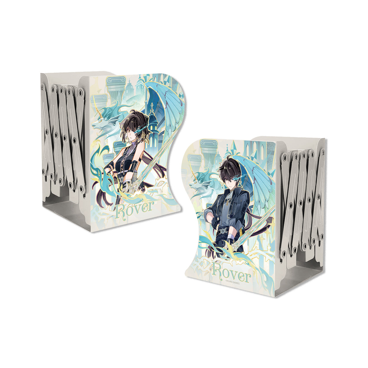 Inverted Series Folding Metal Bookend