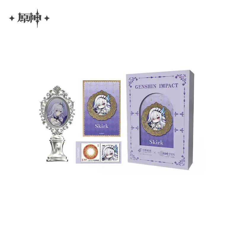 Genshin Impact FES 2026 Series Wax-stamped Gift Box Skirk ACG Go Anime www.acg-go.com Arlecchino, Columbina, Flins, Genshin Impact, Gift Box, Postcard, Seal, Skirk, Tartaglia, Wanderer