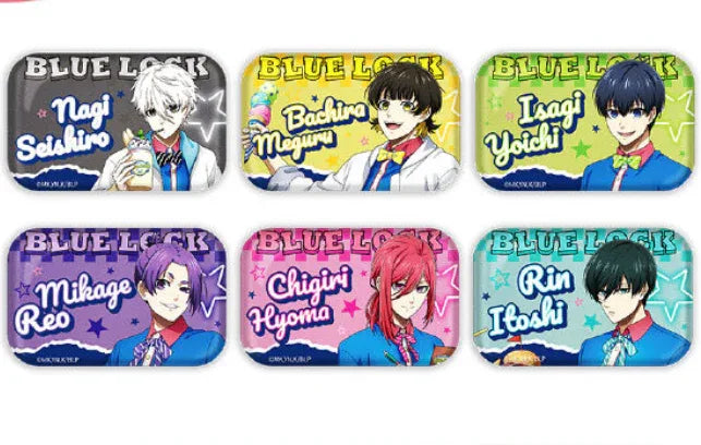 x Lawson Tinplate Badge Mystery Box Blue Lock Random One ACG Go Anime www.acg-go.com Badge, blue lock, Mystery Box