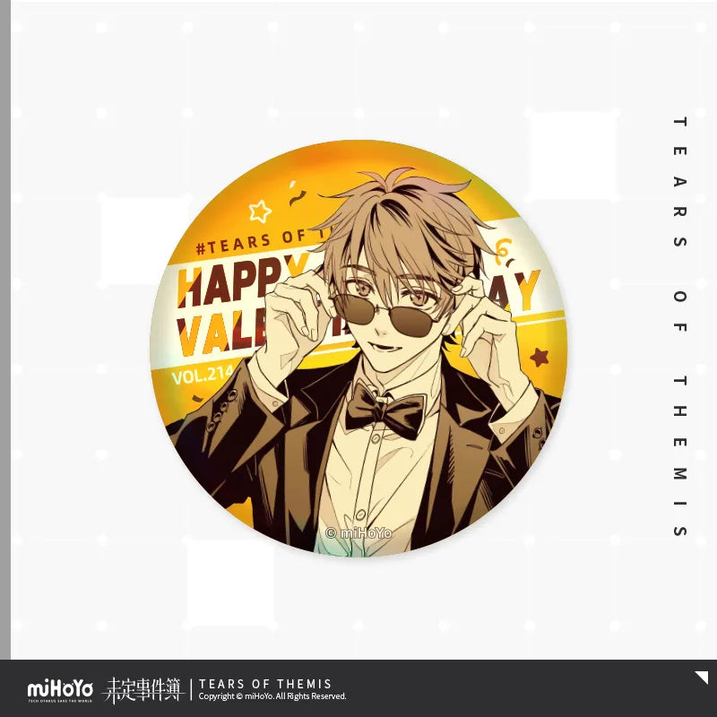 Tears of Themis Happy Valentine's Day 2023 Series Tinplate Badge
