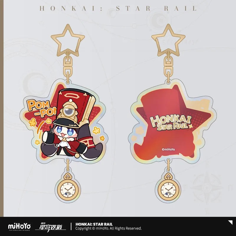 Pom-Pom Exhibition Series Pom-Pom Acrylic Keychain
