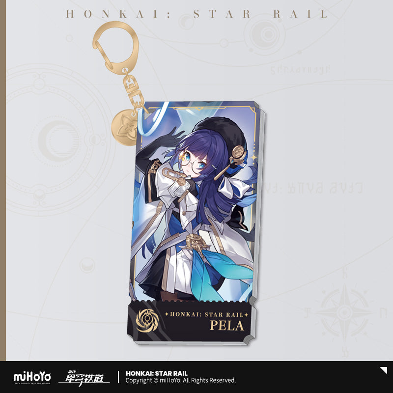 Honkai: Star Rail The Nihility Character Warp Artwork Acrylic Keychain