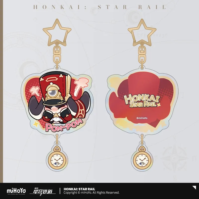 Pom-Pom Exhibition Series Pom-Pom Acrylic Keychain