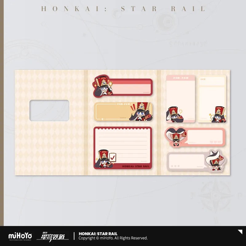 Pom-Pom Exhibition Series Pom-Pom Chibi Sticky Notes Set
