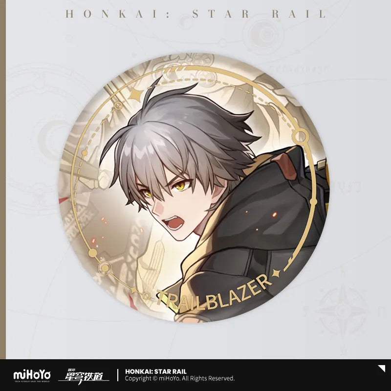 The Preservation Character Warp Artwork Tinplate Badge
