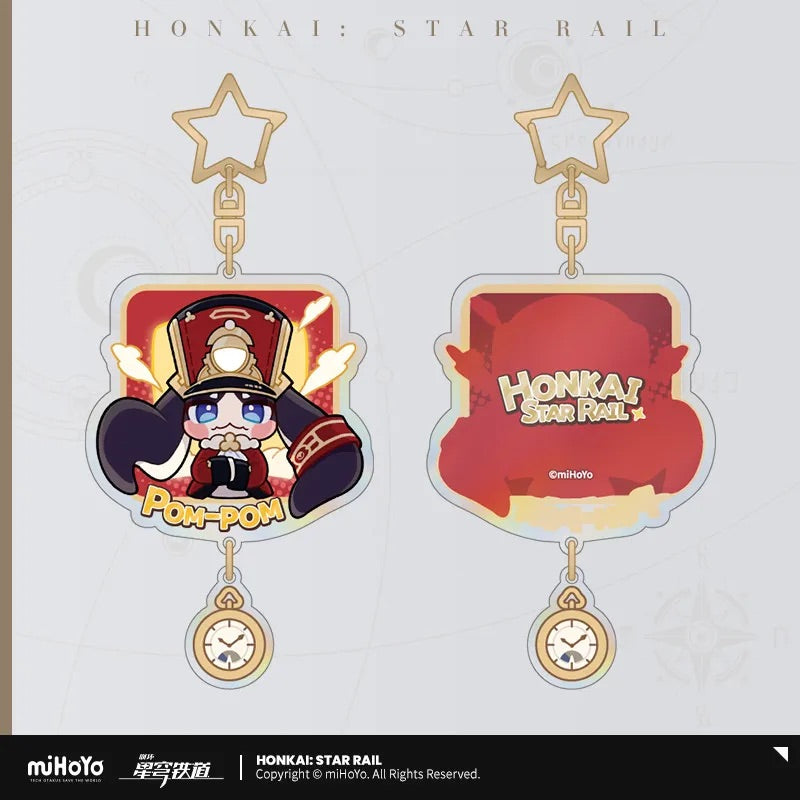 Pom-Pom Exhibition Series Pom-Pom Acrylic Keychain