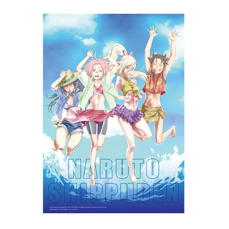 Beach Series Poster Naruto A (Girls series) ACG Go Anime www.acg-go.com Art Decor, Poster