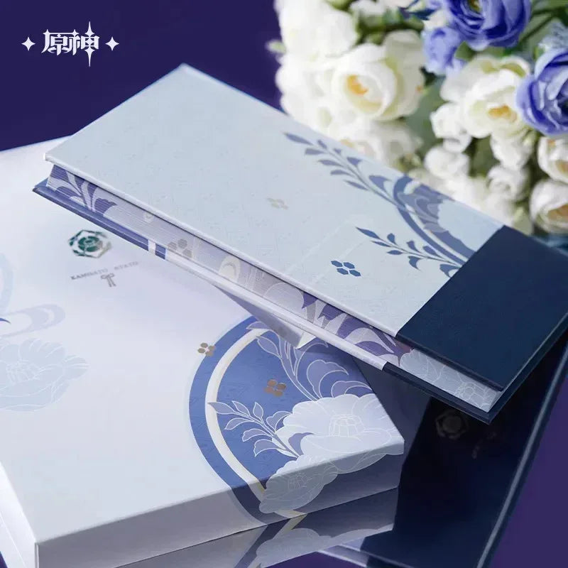 Genshin Impact Kamisato Ayato Theme Impression Series Notebook Bookmark Gift Box Gift Box ACG Go Anime www.acg-go.com Bookmark, Gift Box, Kamisato Ayato, Notebook, Stationary
