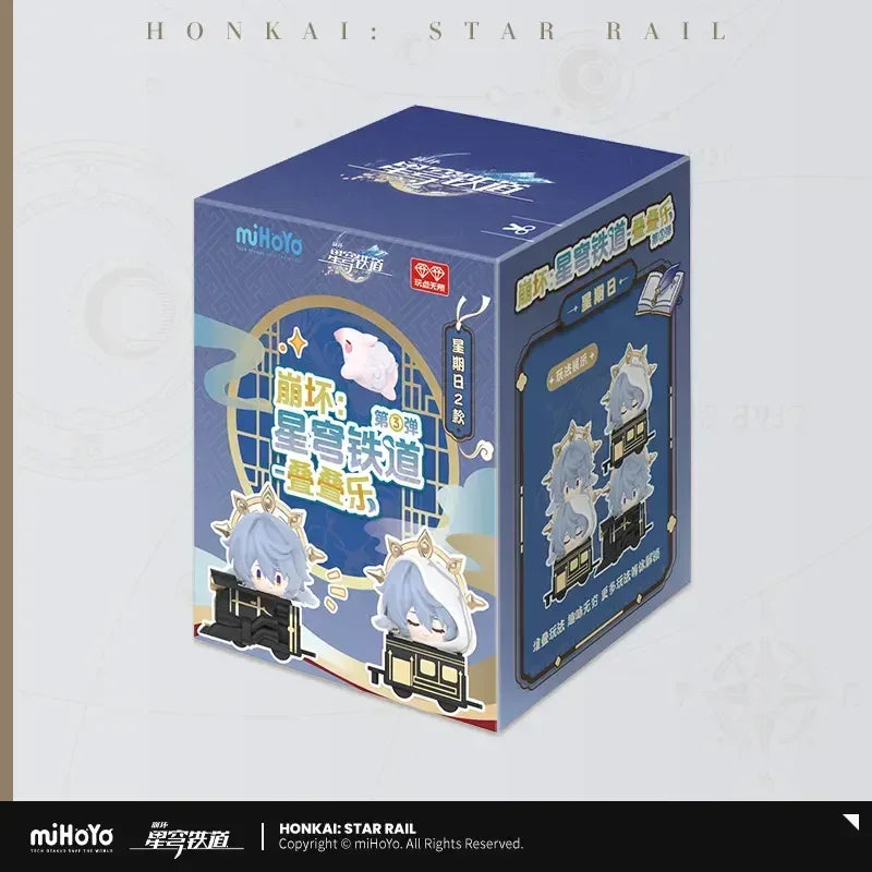 Honkai: Star Rail Chibi Jenga Mystery Box Vol.3 Sunday (2pcs) ACG Go Anime www.acg-go.com Feixiao, Figure, Fugue, Jiaoqiu, Moze, Mystery Box, Robin, Sunday, Tingyun