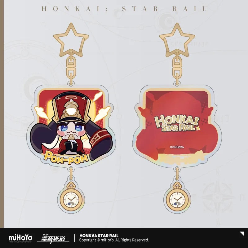 Pom-Pom Exhibition Series Pom-Pom Acrylic Keychain
