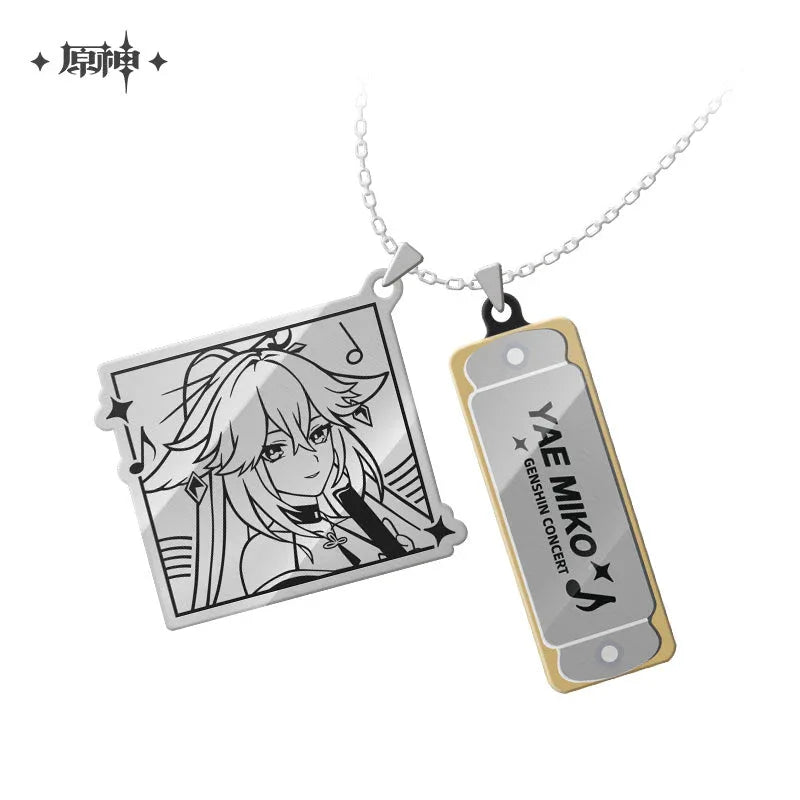 Concert 2022 Series Mini Harmonica Necklace Genshin Impact Yae Miko ACG Go Anime www.acg-go.com Art Decor, Barbara, Kaedehara Kazuha, Shenhe, Theme Artwork, Xinyan, Yae Miko, Yunjin