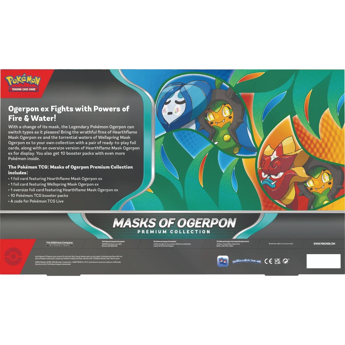TCG: Masks of Ogerpon Premium Collection Pokémon Masks of Ogerpon ACG Go Anime www.acg-go.com Art Decor, Pokemon, TCG