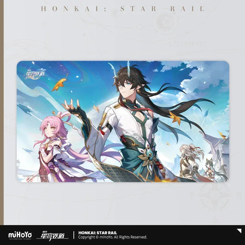 Honkai: Star Rail Theme Gaming Mousepad Celestial Eyes Above Mortal Ruins ACG Go Anime www.acg-go.com Caelus, Celestial Eyes Above Mortal Ruins, Dan Heng, Even Immortality Ends, Galactic Roaming, Gaming Mouse Pad, Himeko, Interstellar Journey, Kafka, March 7th, Office Supply, Silver Wolf, Stelle, Trailblazer, Welt