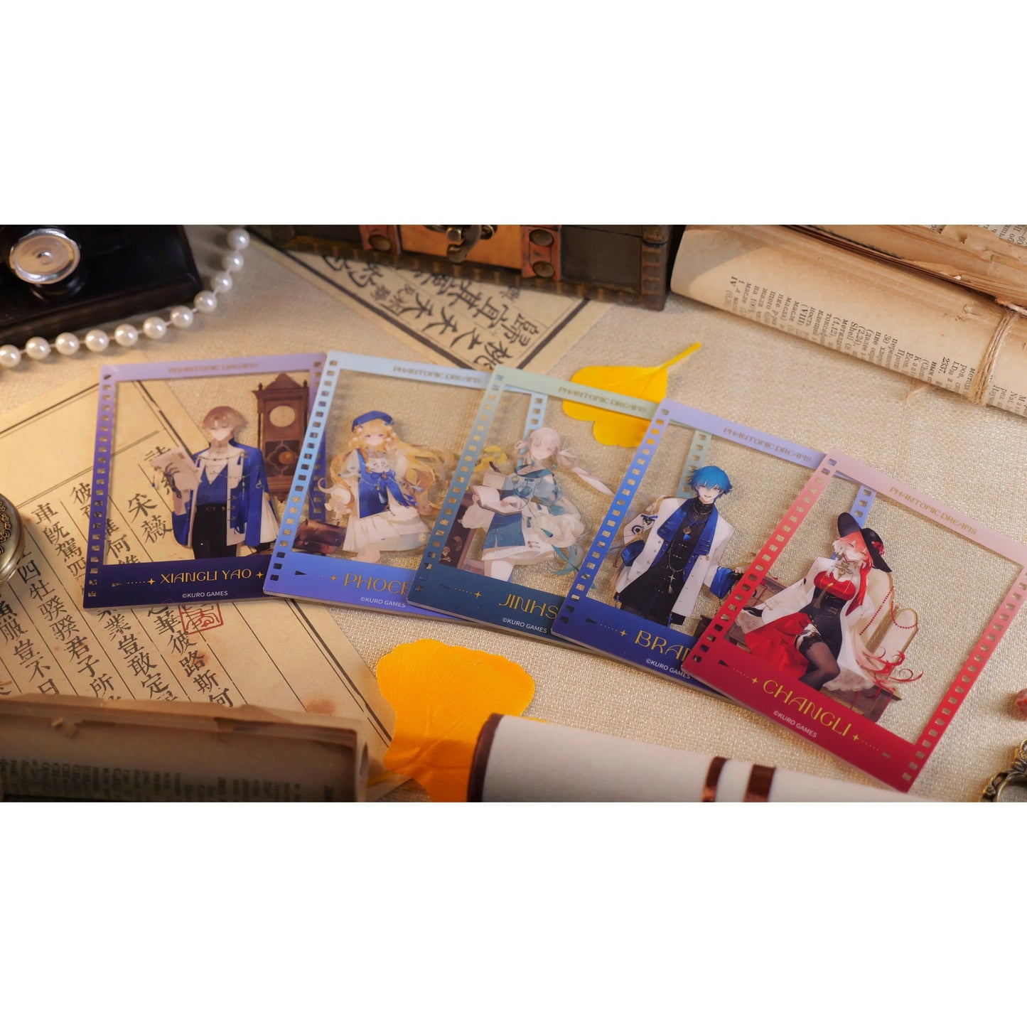 Wuthering Waves x Animate Dreamlike Shadow Series Merch Postcard Set / Changli ACG Go Anime www.acg-go.com Art Decor, Badge, Brant, Changli, Jinhsi, Pendant & Keychain, Phoebe, Stand, Wuthering Waves, Xiangli Yao