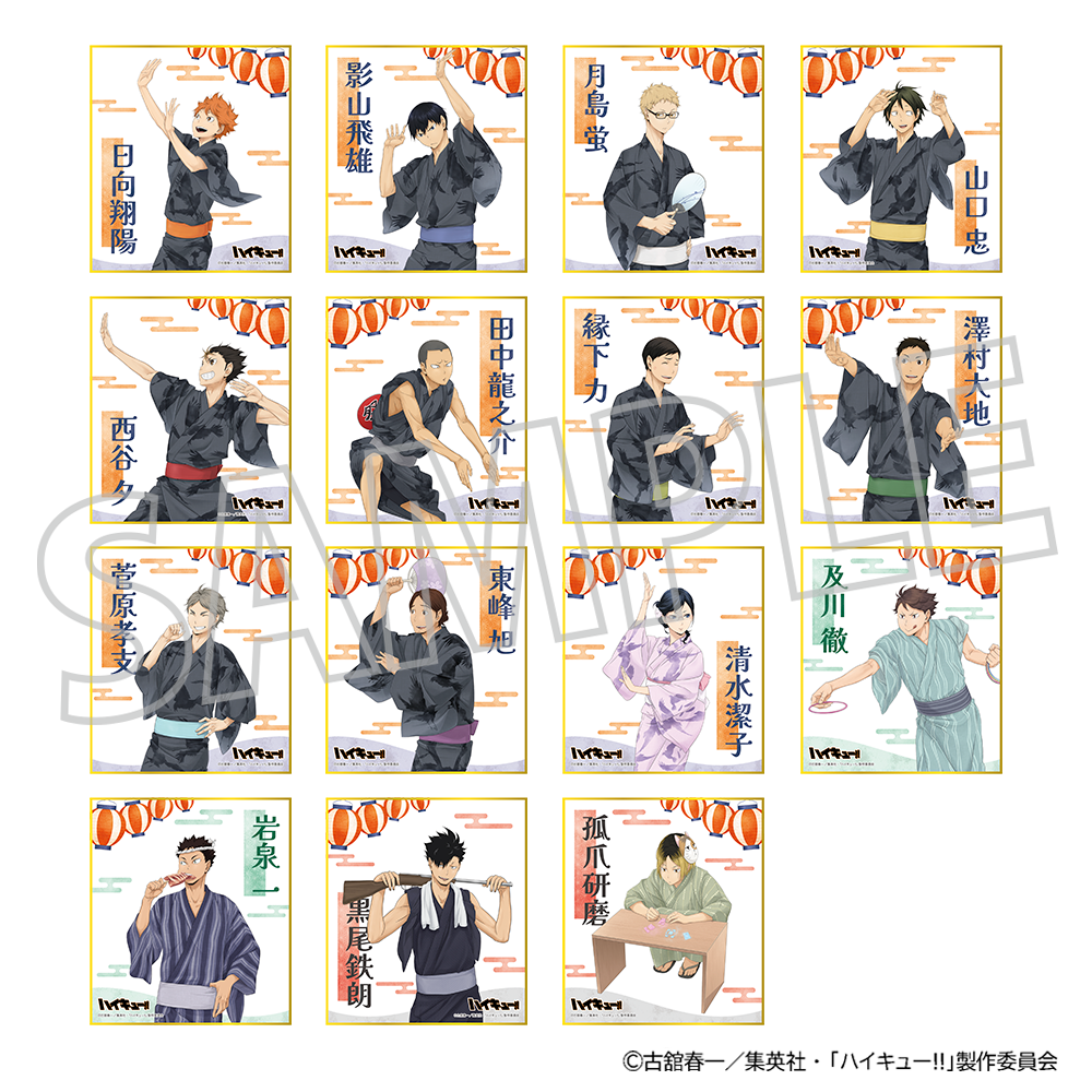 Haikyu!! Acrylic Washi-Style Mini Shikishi Cardboard Mystery Box