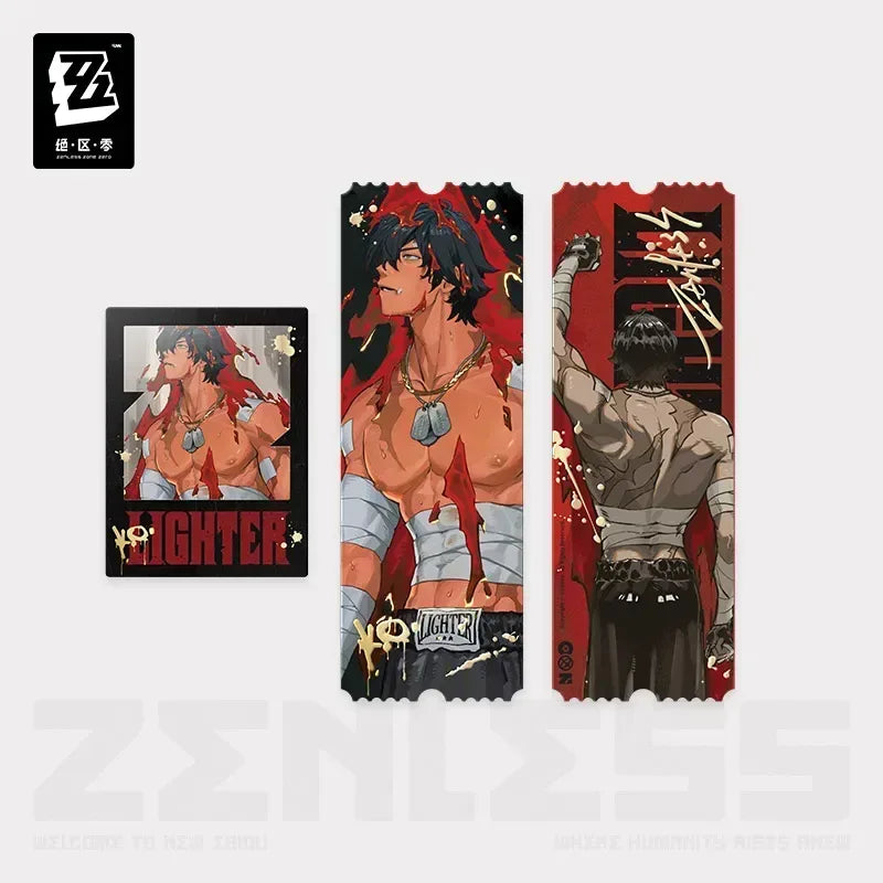 Zenless Zone Zero FM Video Series Lighter Merch Laser Tickets Set ACG Go Anime www.acg-go.com Art Decor, Badge, Lighter, Polaroid, Ticket
