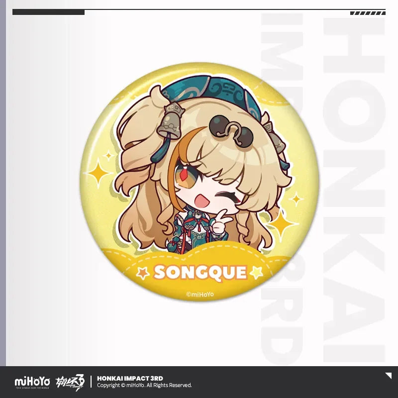 Dreamy Leisure Travel Series Tinplate Badge Honkai Impact 3rd Songque ACG Go Anime www.acg-go.com Badge, Honkai Impact 3rd, Songque, Theresa