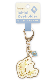 Initial Keyholder Pikachu Letter Keychain