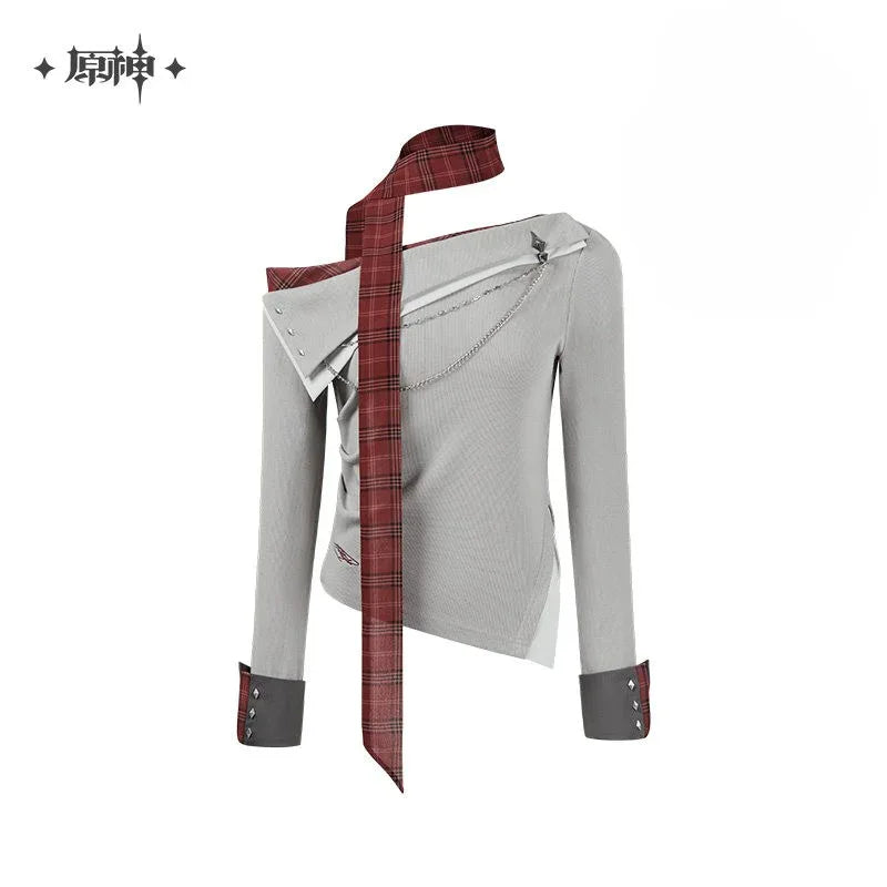 Genshin Impact Tartaglia Theme Impression Series Asymmetrical Long-Sleeve Knitwear