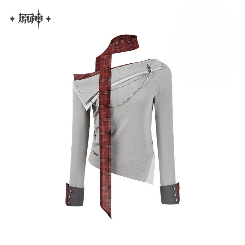 Genshin Impact Tartaglia Theme Impression Series Asymmetrical Long-Sleeve Knitwear