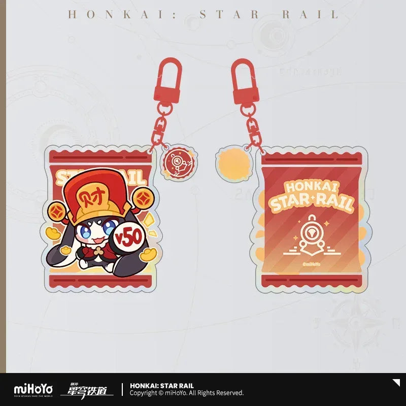 Honkai: Star Rail x KFC 2025 Series Chibi Emoji Acrylic Pendant Pom-pom ACG Go Anime www.acg-go.com Fei Xiao, Honkai: Star Rail, Jiaoqiu, Moze, Owlbert, Pendant & Keychain, Pom-Pom