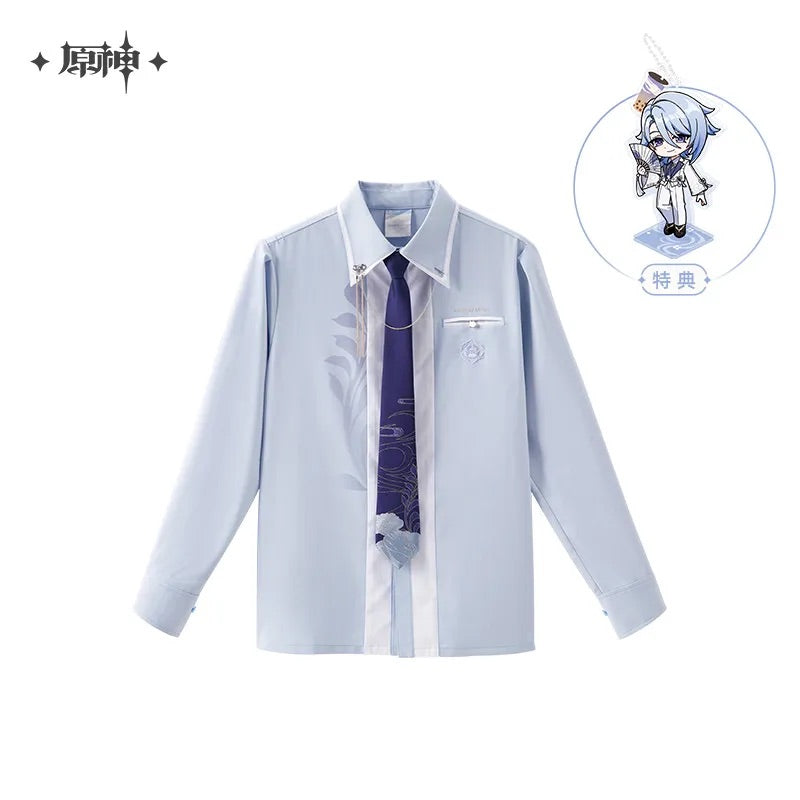Kamisato Ayato Theme Impression Series Colorblock Tie Shirt