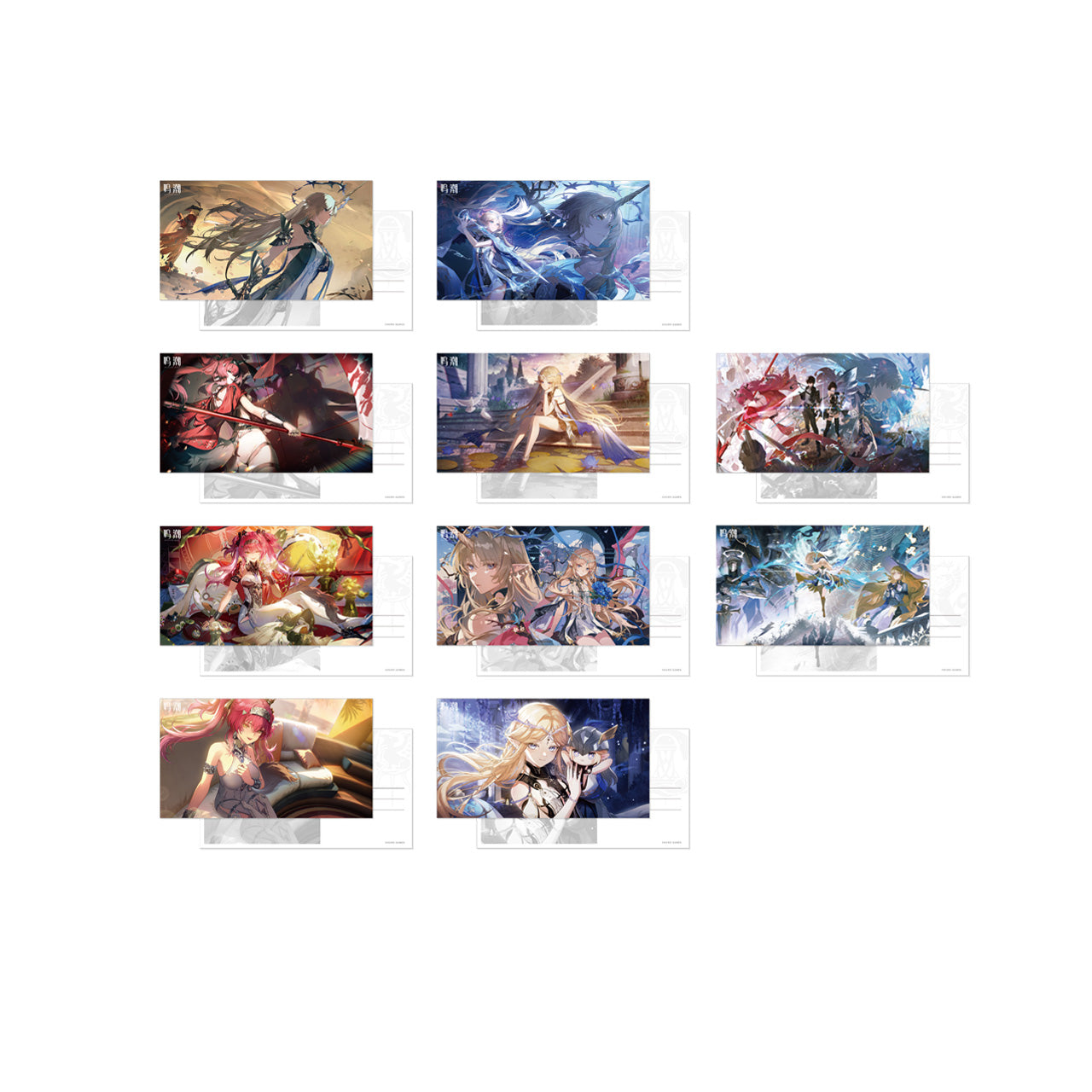 Resonator Theme Illustrated Postcard Set (Phrolova, Cartethyia)