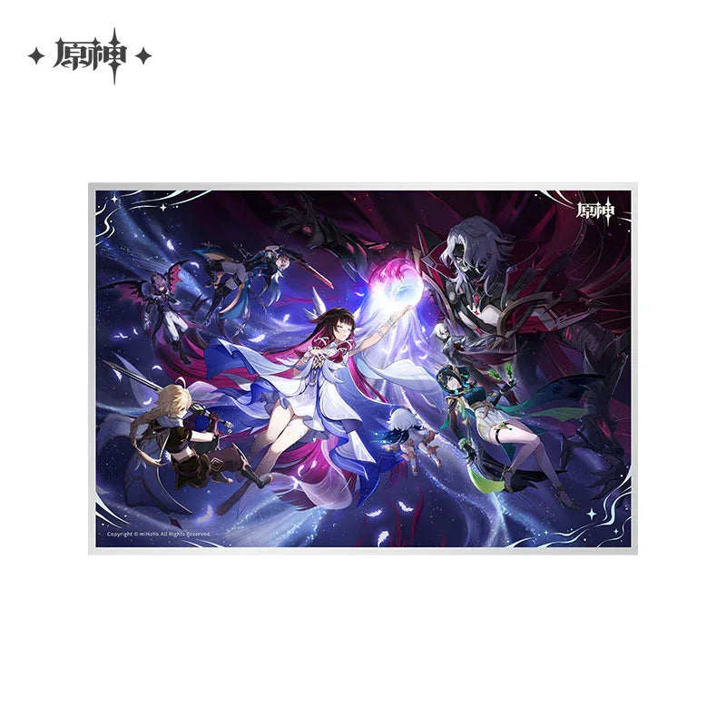 Theme Series Acrylic Shikishi Cardboard Genshin Impact An Elegy for Faded Moonlight ACG Go Anime www.acg-go.com Alhaitham, Art Decor, Cardboard, Cyno, Event Artwork, Hu Tao, Kaveh, Nahida, Neuvillette, Tighnari, Wanderer, Wriothesley, Xiao, Yelan