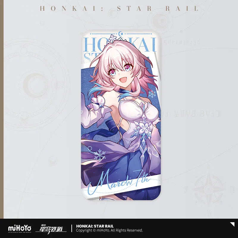 March 7th Nascent Spring Series Merch Honkai: Star Rail Badge ACG Go Anime www.acg-go.com Art Decor, Badge, March 7th, Pendant & Keychain, Stand