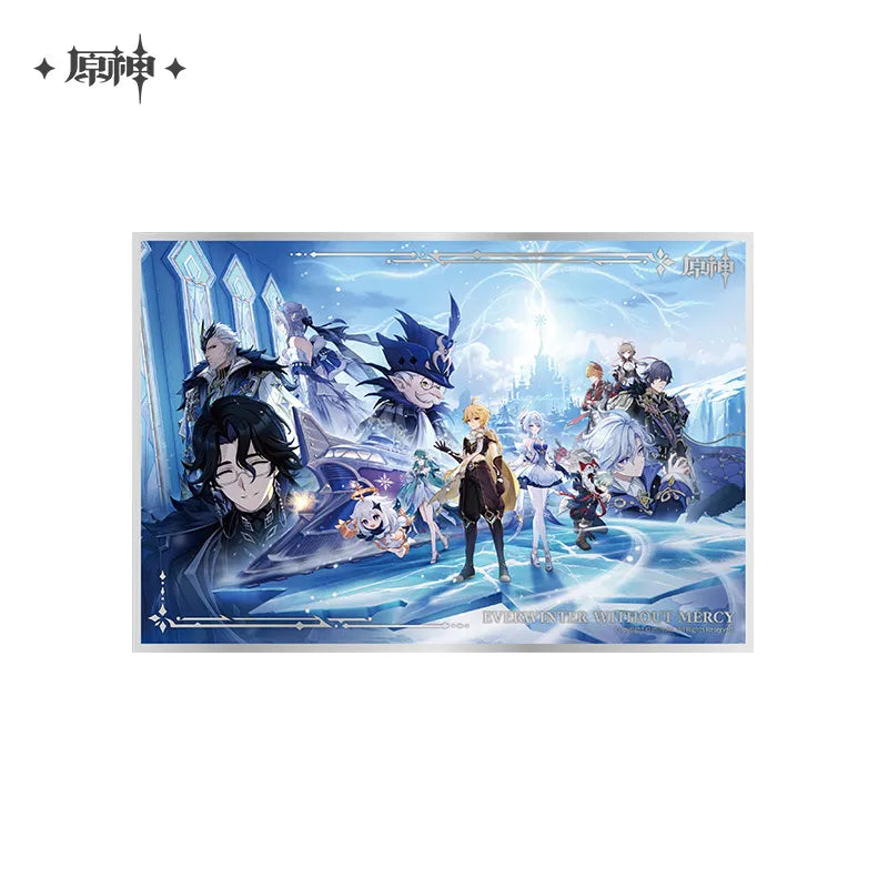 Genshin Impact Everwinter Without Mercy Series Acrylic Shikishi Cardboard