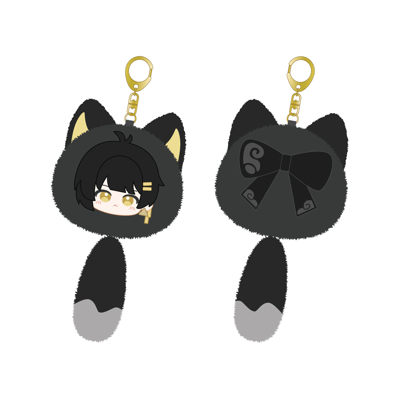 Meow Resonator Themed Plush Cube Keychain