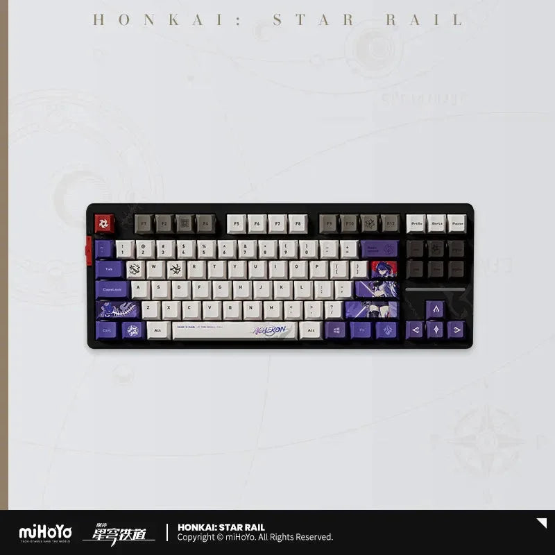 Acheron Theme Impression Series Mechanical Keyboard Honkai: Star Rail Krystal Purple Axis / 87 Keys ACG Go Anime www.acg-go.com Acheron, Electronics, Honkai: Star Rail, Keyboard