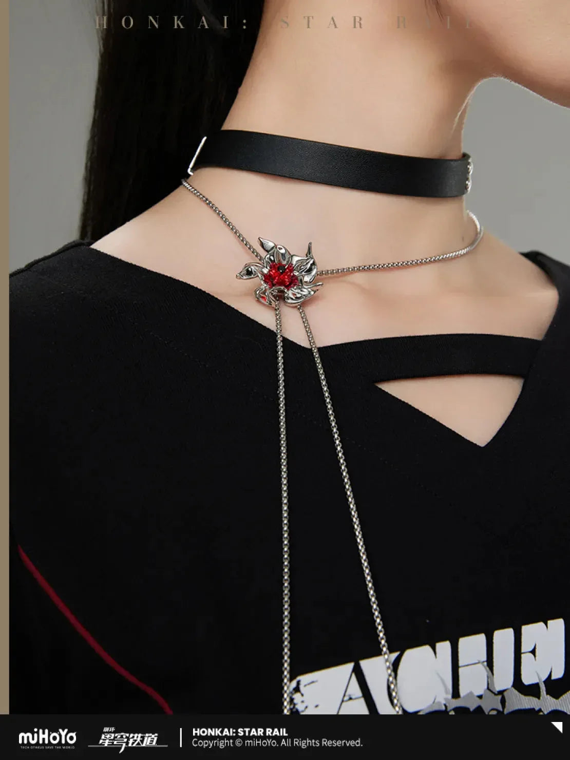 Acheron Theme Impression Series Necklace Set Honkai: Star Rail Necklace Set ACG Go Anime www.acg-go.com Apparel, Honkai: Star Rail, Necklace