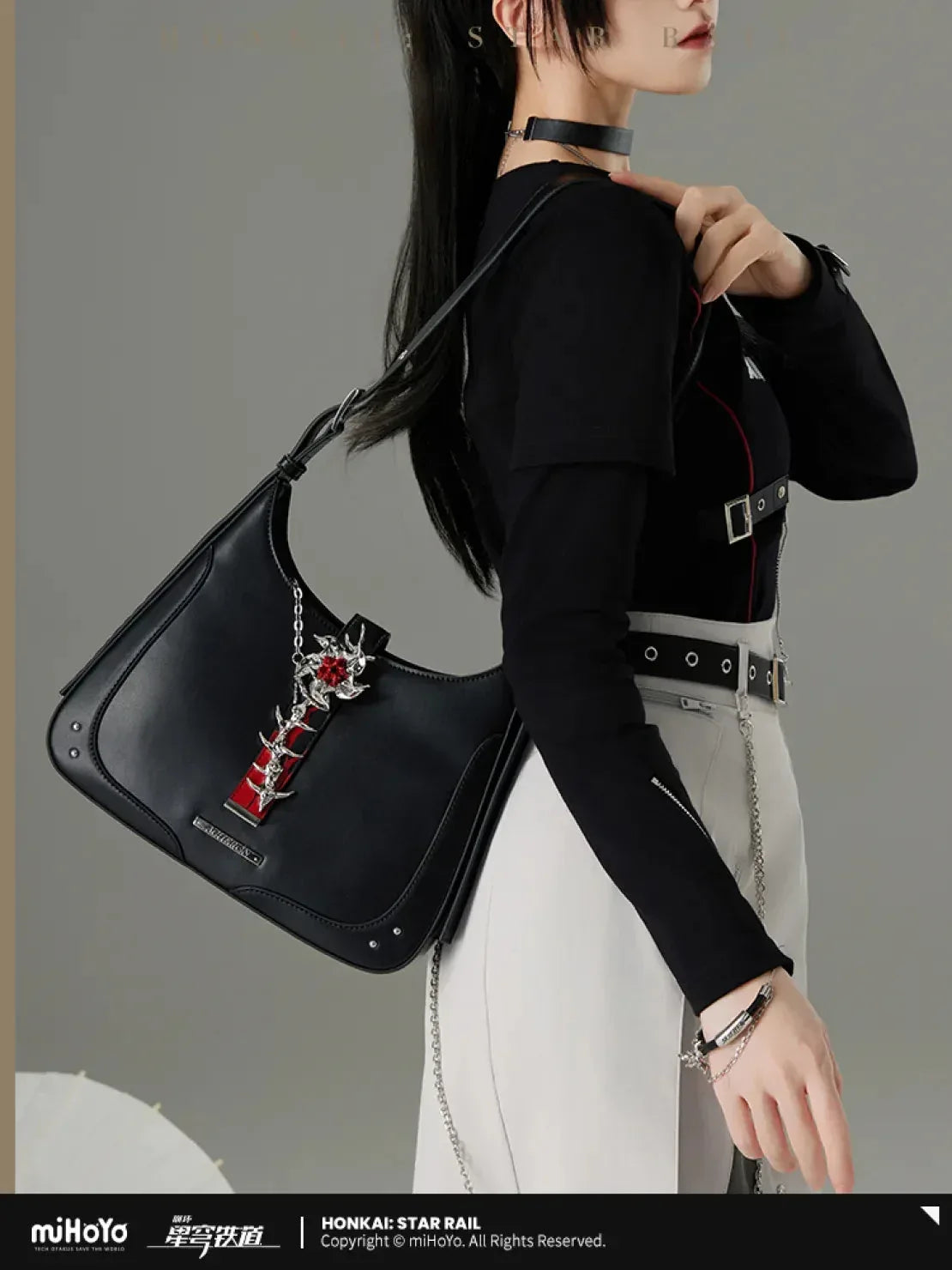 Honkai: Star Rail Acheron Theme Impression Series Saddle Bag Saddle Bag ACG Go Anime www.acg-go.com Acheron, Apparel, Bag, Honkai: Star Rail