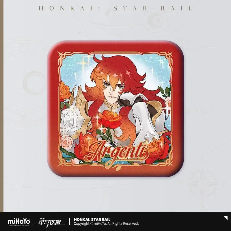 Honkai: Star Rail Argenti Gorgeous Series Tinplate Badge C ACG Go Anime www.acg-go.com Argenti, Badge