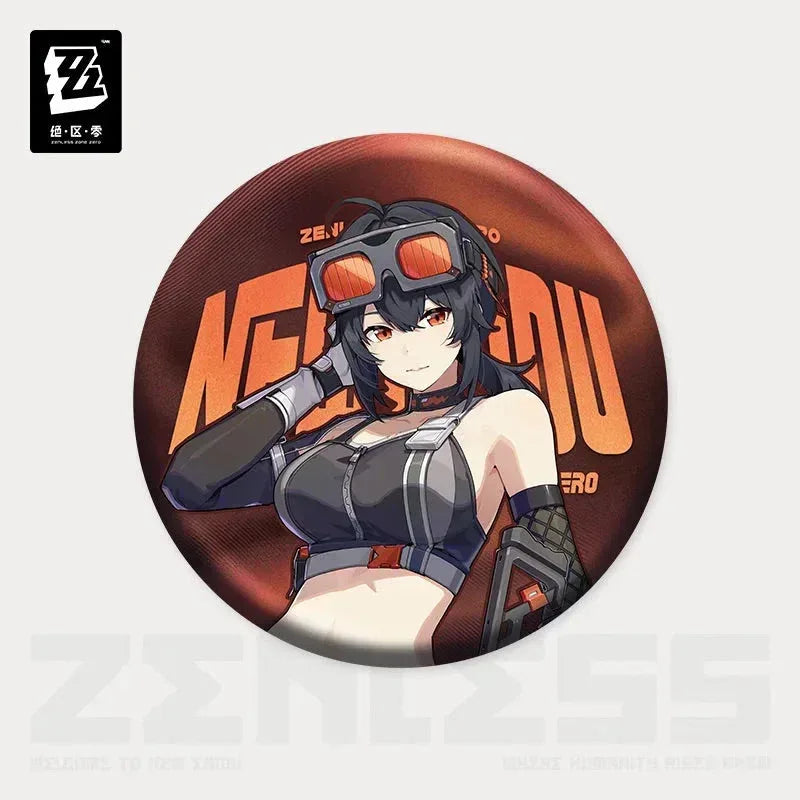 Zenless Zone Zero Artwork Series Belobog Heavy Industries Tinplate Badge Grace Howard ACG Go Anime www.acg-go.com Anton Ivanov, Badge, Ben Bigger, Grace Howard, Koleda Belobog