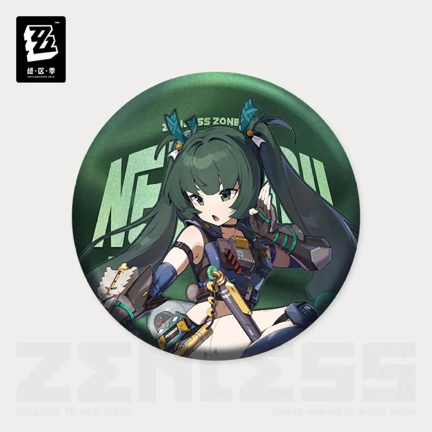 Zenless Zone Zero Artwork Series Criminal Investigation Special Response Team Tinplate Badge Qingyi ACG Go Anime www.acg-go.com Badge, Qingyi, Seth Lowell, Zhu Yuan