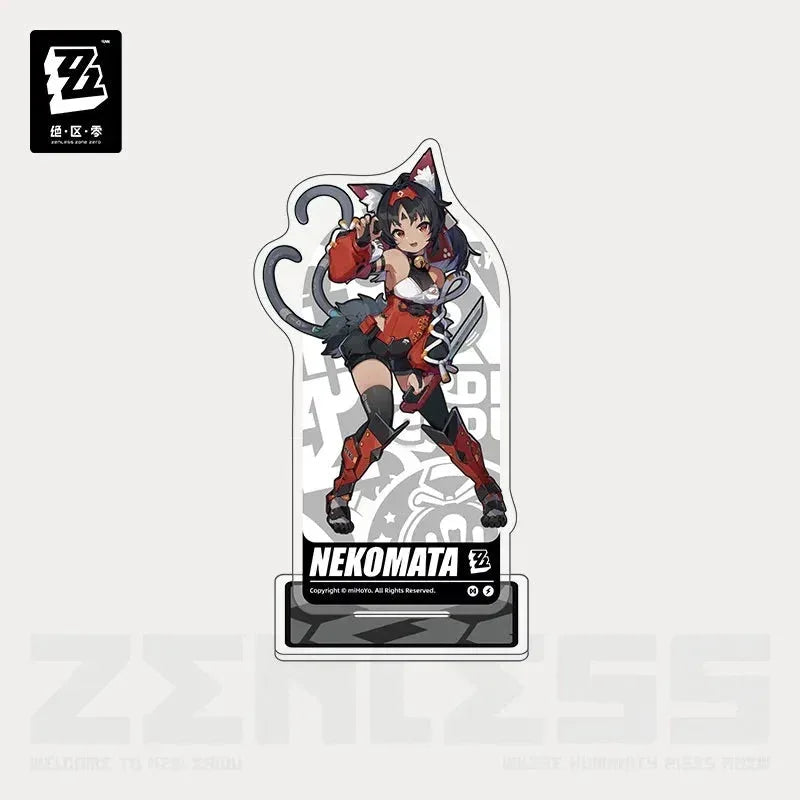 Zenless Zone Zero Artwork Series Cunning Hares AKA Gentle House Acrylic Stand Nekomiya Mana ACG Go Anime www.acg-go.com Anby Demara, Billy Kid, Nekomiya Mana, Nicole Demara, Stand