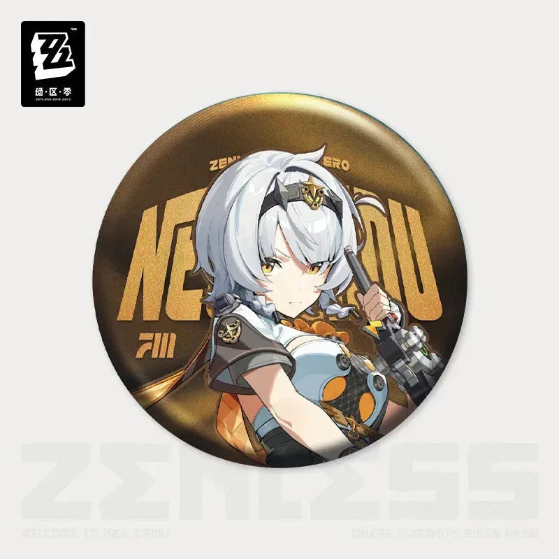 Zenless Zone Zero Artwork Series Faction Unknown Tinplate Badge Anby Demara (SP) ACG Go Anime www.acg-go.com Anby Demara, Badge, Jane Doe