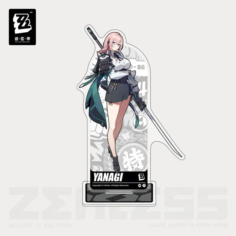 Zenless Zone Zero Artwork Series Section 6 Acrylic Stand Tsukishiro Yanagi ACG Go Anime www.acg-go.com Hoshimi Miyabi, Soukaku, Stand
