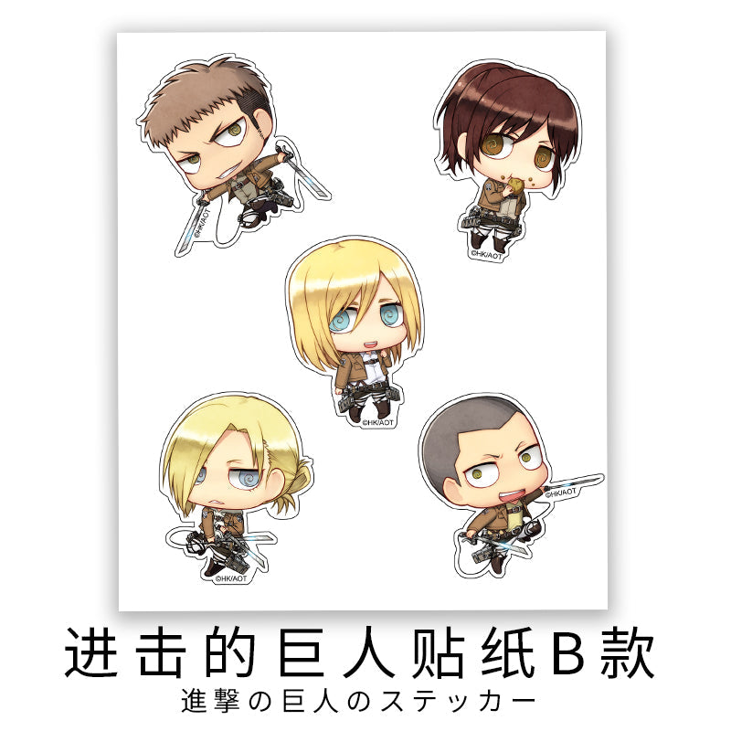 attack on titan multiple character stickers ACG GO