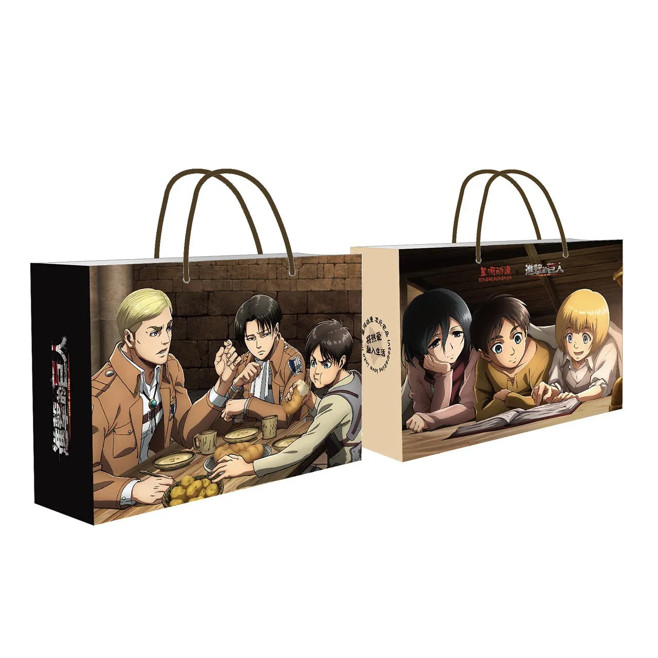 Paper Bag Attack on Titan (Not For Sale) Armin & Eren ACG Go Anime www.acg-go.com Armin Arlelt, Attack on Titan, Bag, Eren Yeager
