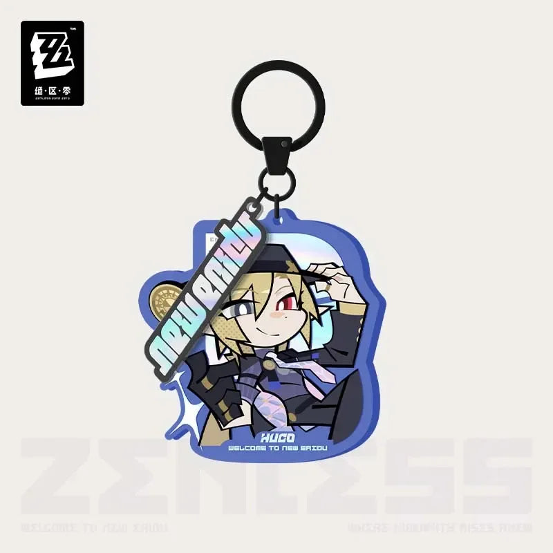 New Eridu Series Mockingbird Chibi Acrylic Keychain Zenless Zone Zero Hugo ACG Go Anime www.acg-go.com Hugo, Pendant & Keychain, Vivian