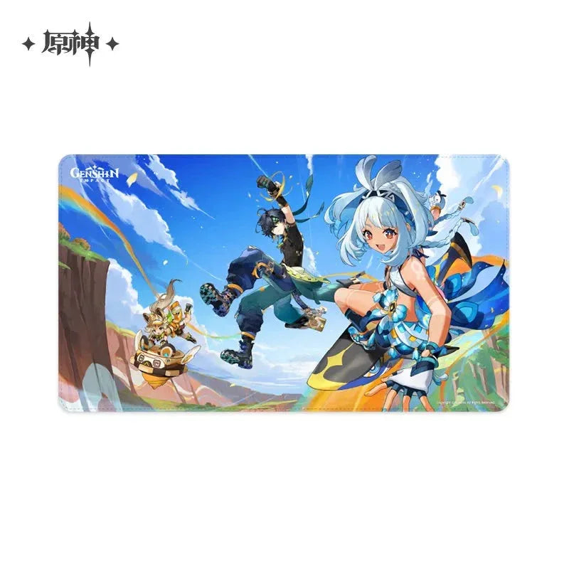 Blaze to Natlan Series Artwork Merch Genshin Impact Mousepad ACG Go Anime www.acg-go.com Art Decor, Badge, Gaming Mouse Pad, Genshin Impact, Kachina, Kinich, Mualani, Natlan, Stand