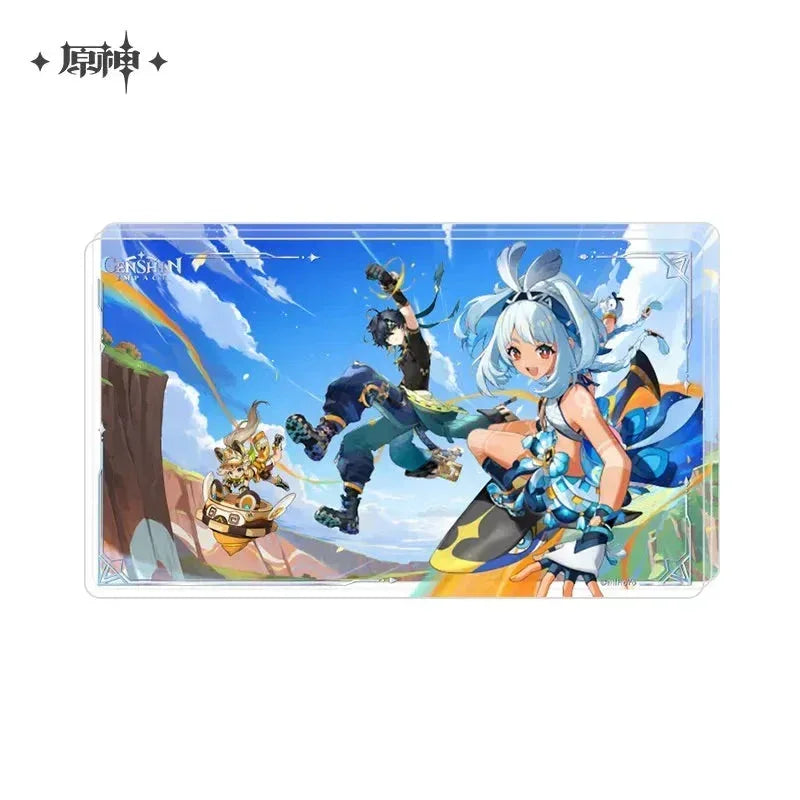 Genshin Impact Blaze to Natlan Series Artwork Merch Thick Acrylic Ornament ACG Go Anime www.acg-go.com Art Decor, Badge, Gaming Mouse Pad, Genshin Impact, Kachina, Kinich, Mualani, Natlan, Stand