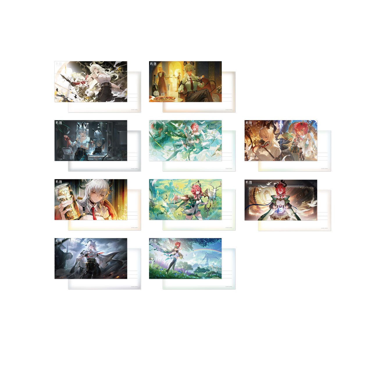 Resonator Theme Illustrated Postcard Set (Phrolova, Cartethyia)
