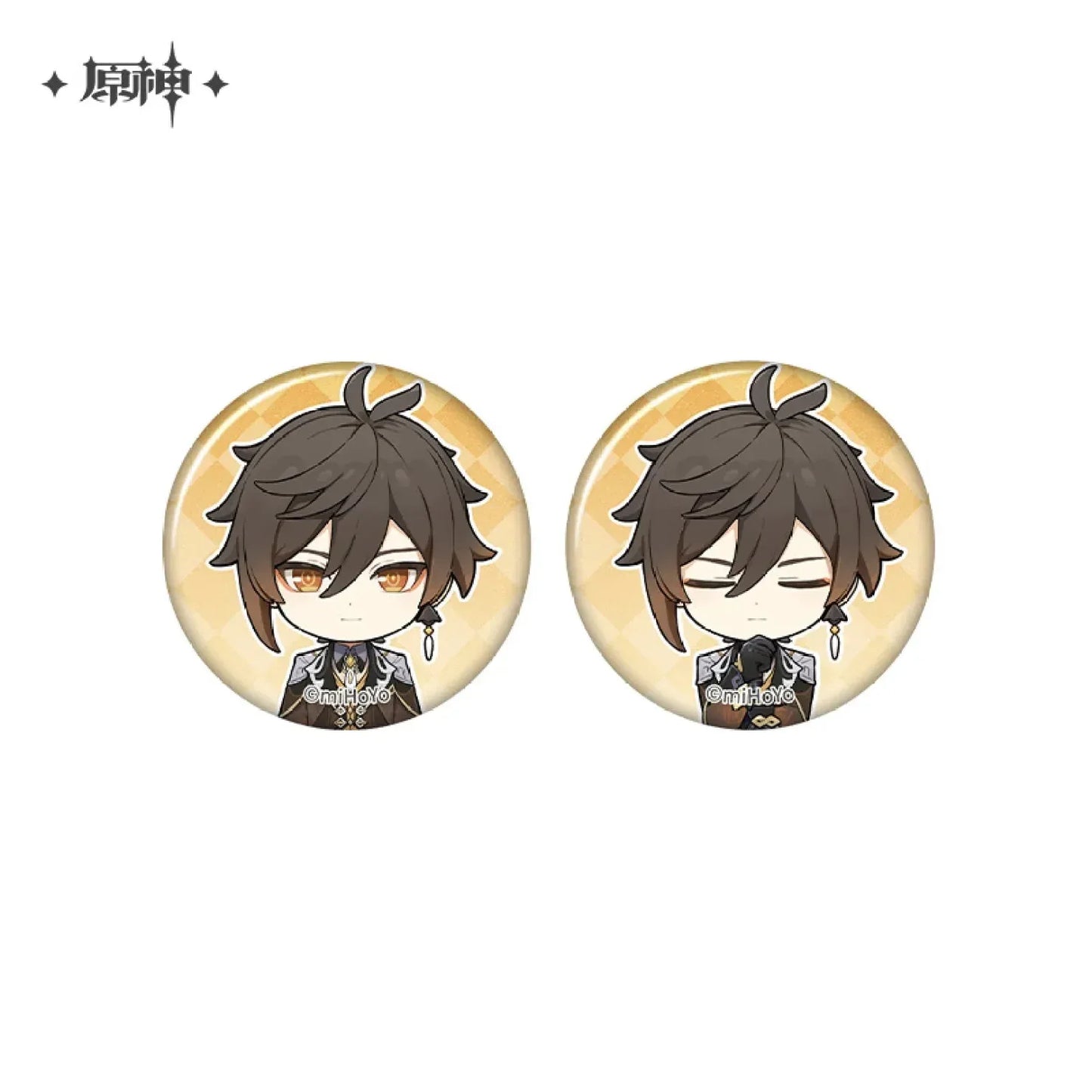 Capturing the Good Times Series Mini Badge Set Genshin Impact Zhongli ACG Go Anime