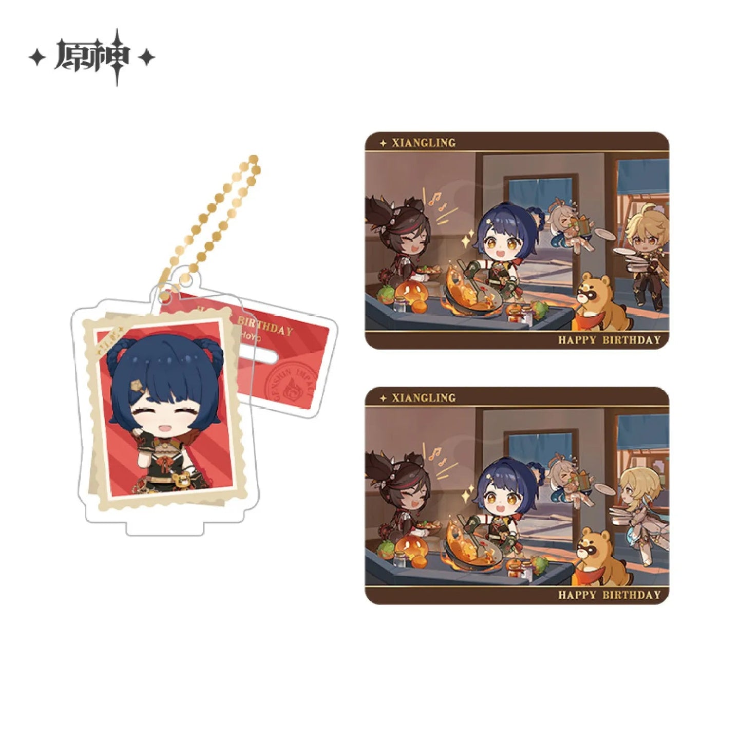 capturing the good times series stand keychain collection card ACG GO