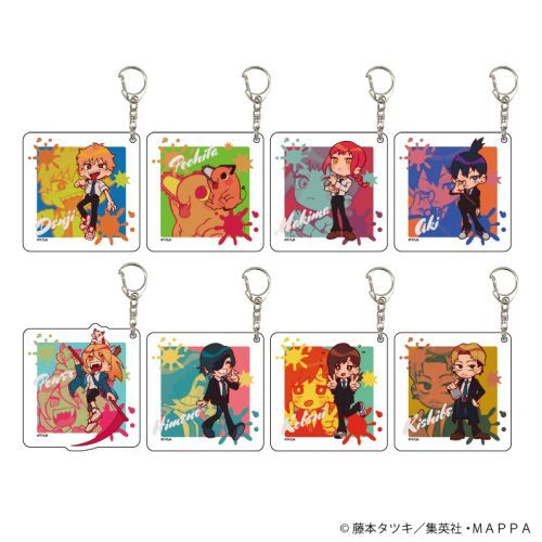 chainsaw man 02 blind mini character illustration acrylic keychain mystery box 8 types ACG GO