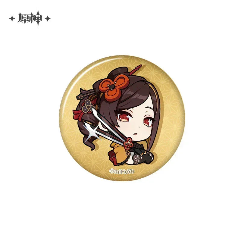 Genshin Impact Chibi Emojis Series Badge Vol.2 Chiori ACG Go Anime www.acg-go.com Arataki Itto, Badge, Baizhu, Barbara, Character Artwork, Chiori, Eula, Gaming, Gorou, Jean, Kamisato Ayato, Kirara, Klee, Kujou Sara, Kuki Shinobu, Mika, Ningguang, Sangonomiya Kokomi, Shenhe, Shikanoin Heizou, Sucrose, Thoma, Venti, Xiangling, Xianyun, Xiao, Xingqiu, Yae Miko, Yaoyao, Yelan, Yoimiya, Yumemizuki Mizuki, Yunjin, Zhongli